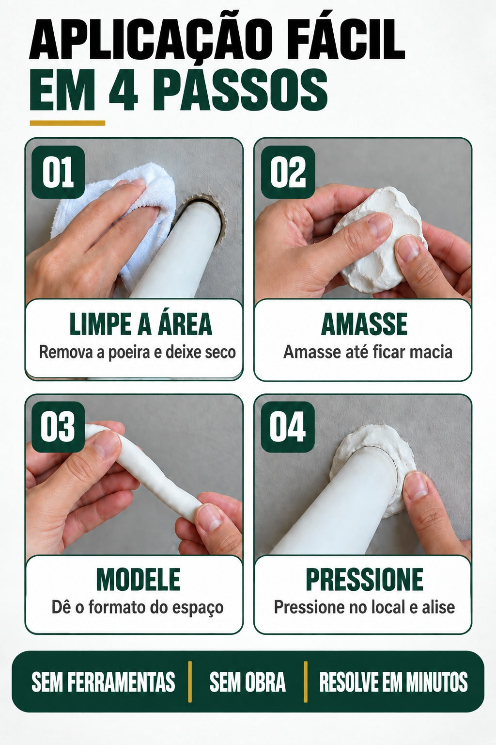 Massa de Vedação - NuraHome