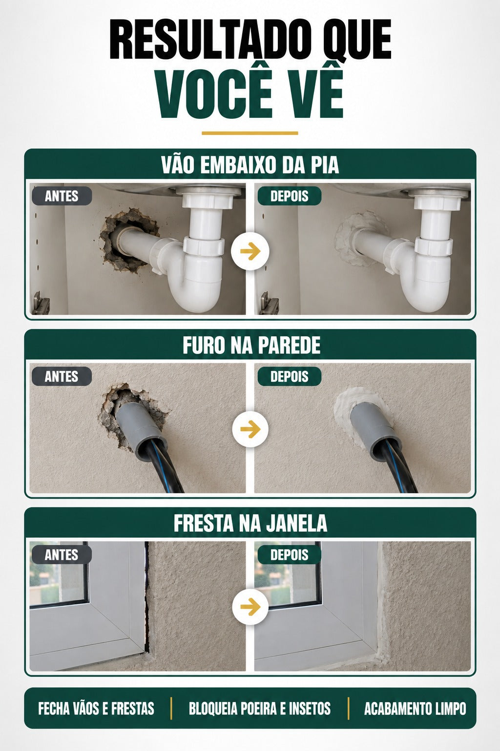Massa de Vedação - NuraHome