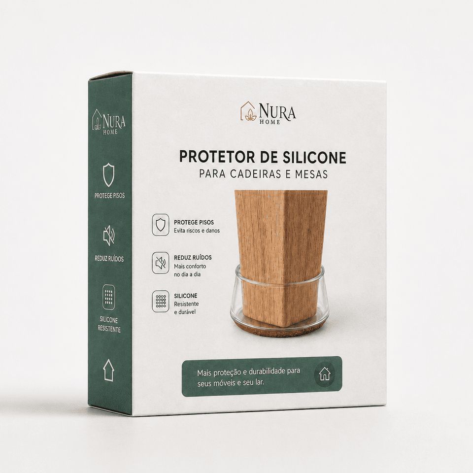 Protetor de Pés de Cadeira de Silicone - NuraHome