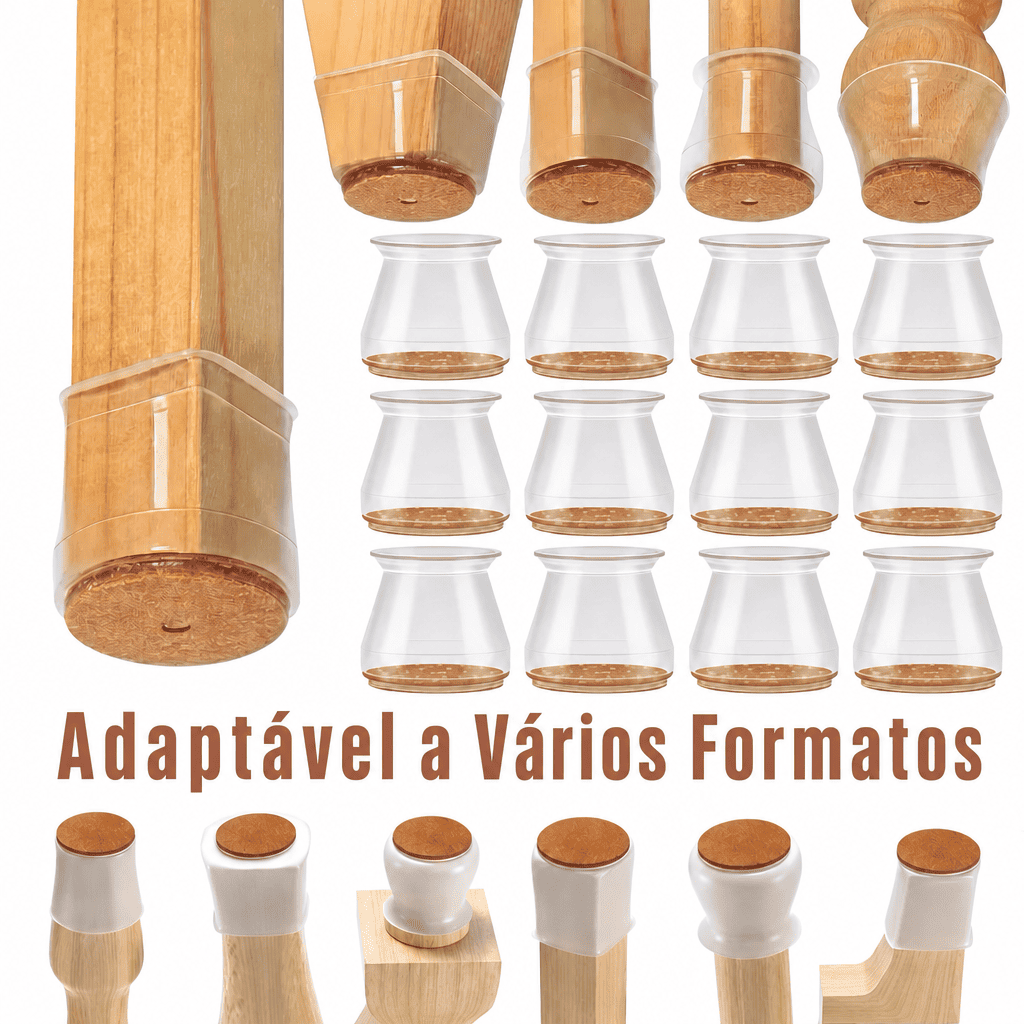 Protetor de Pés de Cadeira de Silicone - NuraHome