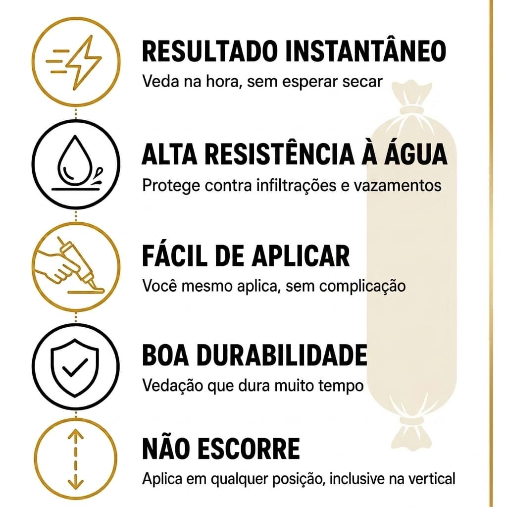 Selante Multiuso Vedação Instantânea - NuraHome