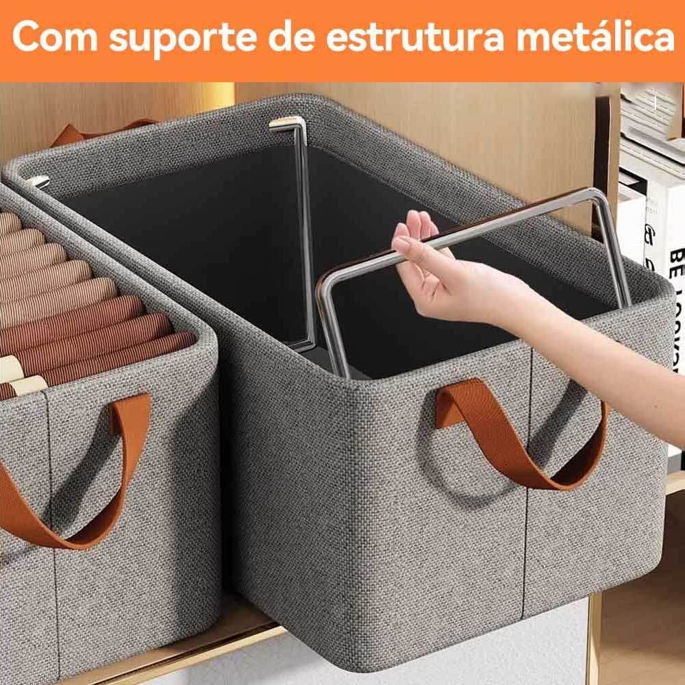 Caixa De Armazenamento De Roupas Arrumados Grade Dobrável Para Íntimas E Calças