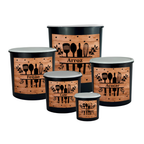 Kit 5 Porta Mantimentos - Jogo Plástico de Organizadores de Cozinha
