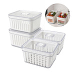 Organizador de Geladeira 3,8 Litros - Cesto Com Tampa Multiuso