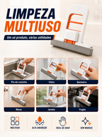 Rodinho De Pia Cozinha Rodo Mini Mop Magico Limpa E Seca - Retrátil