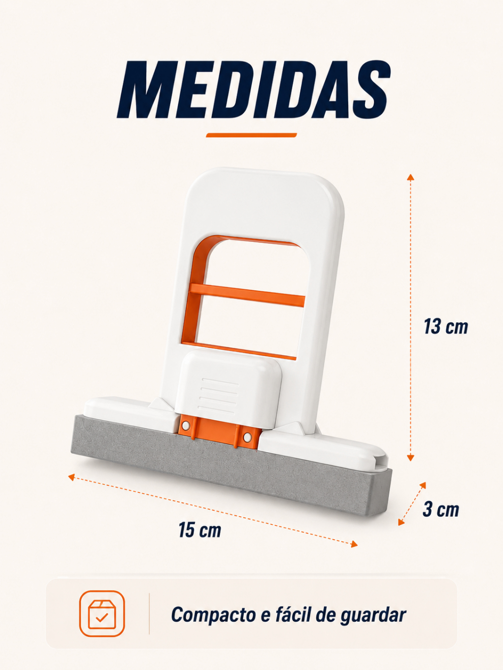 Rodinho De Pia Cozinha Rodo Mini Mop Magico Limpa E Seca - Retrátil