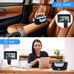 1.5L Marmita Elétrica Veicular Bivolt P/ Carro Casa Taxi Uber Caminhão 12V 24V 110V 220V C