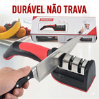 Afiador de Facas 3 Estágios | Material Aprimorado, Afiação Simples e Rápida para Cozinha e Tesouras