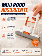 Rodinho De Pia Cozinha Rodo Mini Mop Magico Limpa E Seca - Retrátil