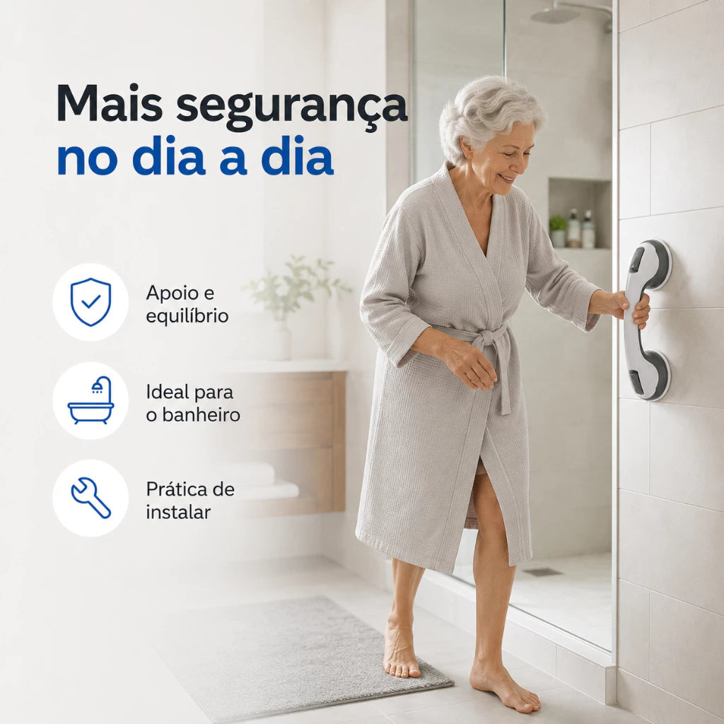 Barra De Apoio Com Ventosa Multiuso