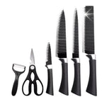 Kit Com Tábua Premuim e 6 Peças de Facas