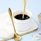 Kit 5/10 Colheres Coração Fofa para Cozinha Mesa Posta Douradas Café Sobremesa Chá Aço Inoxidável Envio imediato