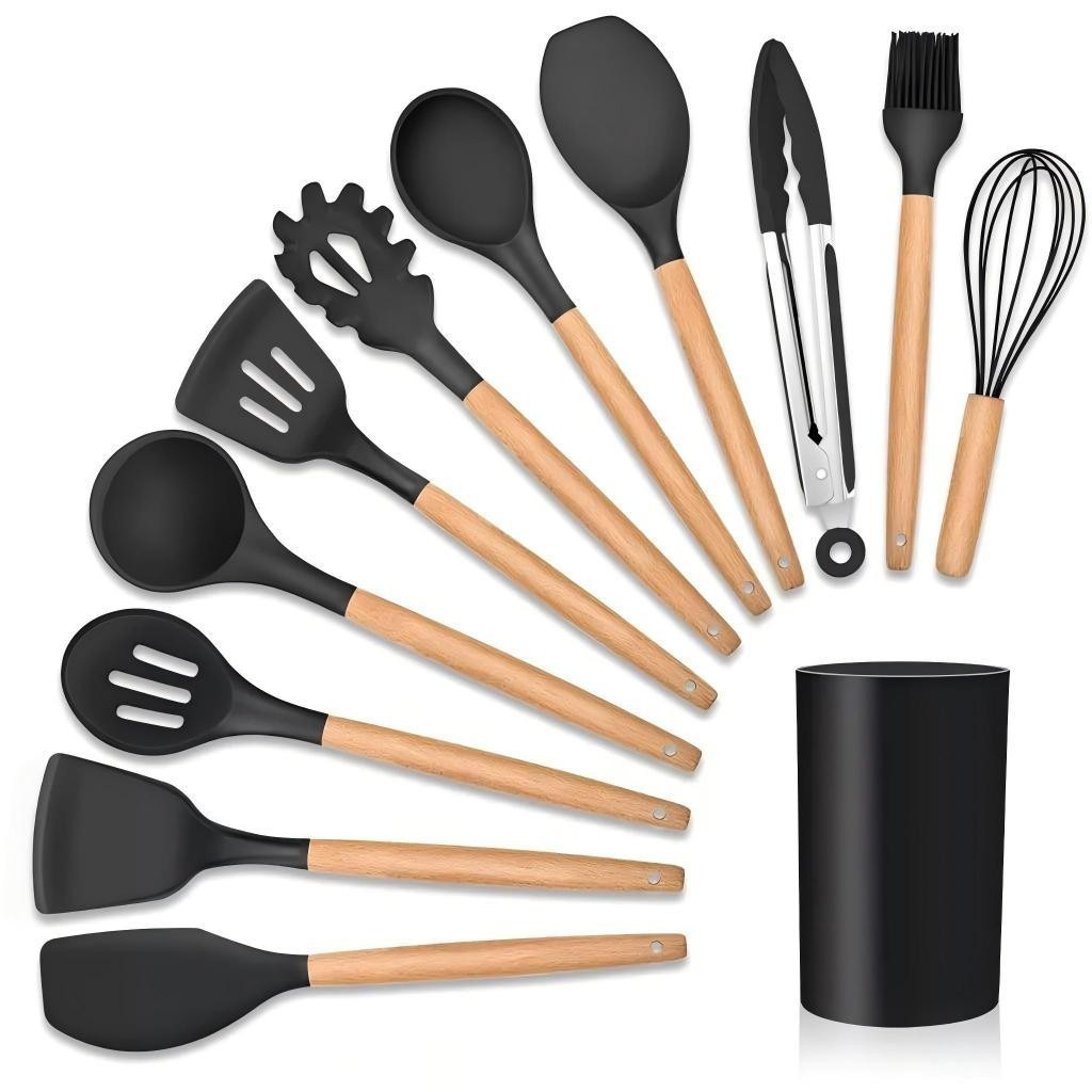 Conjunto de utensílios de cozinha de 12 ou 19 peças