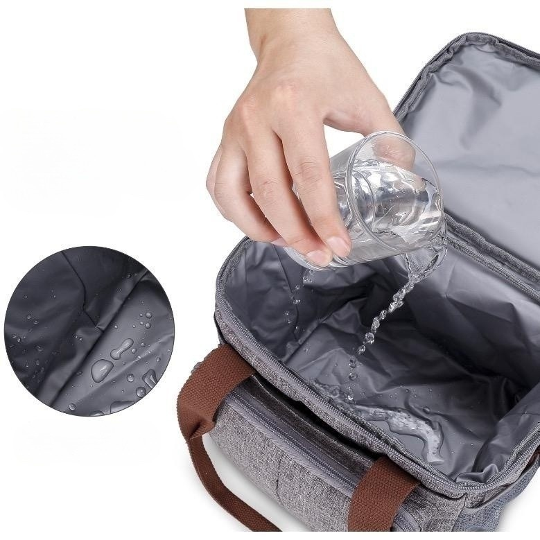 Bolsa Térmica De Duas Camadas De Grande Capacidade Adequada Para Piquenique MING
